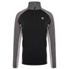 Dare 2b Involved II Lightweight Core Strech Quick Dry Half Zip Midlayer for Women Black/Ebony Grey